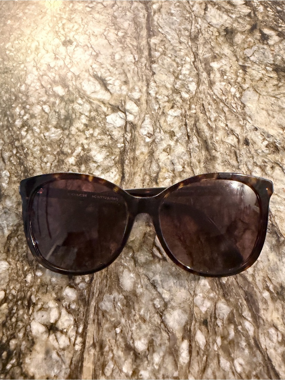 Coach Tortoiseshell Women's Sunglasses - Classic Cat Eye—no case